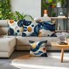Blue Abstract Geometry Cushions Pillowcase Polyester Cushion Cover Throw Pillow Sofa Decoration Pillowcover Home Room Decor