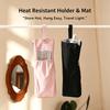 Portable Hair Iron Case Heat Resistant Hair Iron Cover Waterproof Lightweight Hanging Storage Hair Iron Pouch Cord Pocket 111°C