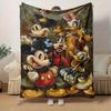 1 pezzo, Coperta Decorativa per la Casa con Topolino e Amici: Un Regalo Perfetto per la Tua Camera da Letto, Soggiorno o Viaggio, Morbida Coperta Plaid in Flanella, Ideale per il Divano