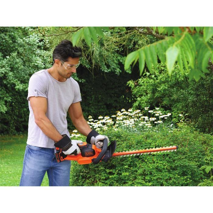 Cordless Electric Hedge Trimmer + 2Ah Battery + Charger - BLACK&DECKER - GTC18452PC-QW - 18V - 45cm Blade
