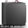 Hydraulic Oil Tanks 25Gal Fuel Tank Heavy Duty Hydraulic Steel Tank Reservoir, Gasoline Transfer Tanks, Hydraulic Reservoir with Strainer Temp Gauge