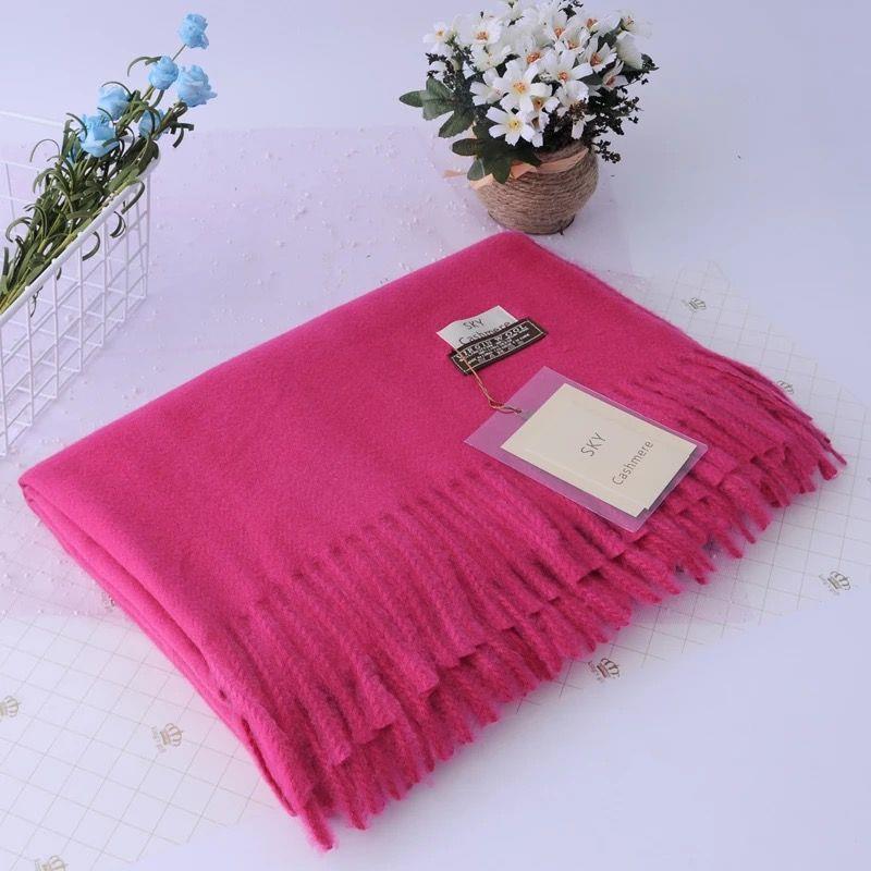 Women's Faux Cashmere Warm Scarf - Autumn/Winter Solid Color Korean Style Shawl