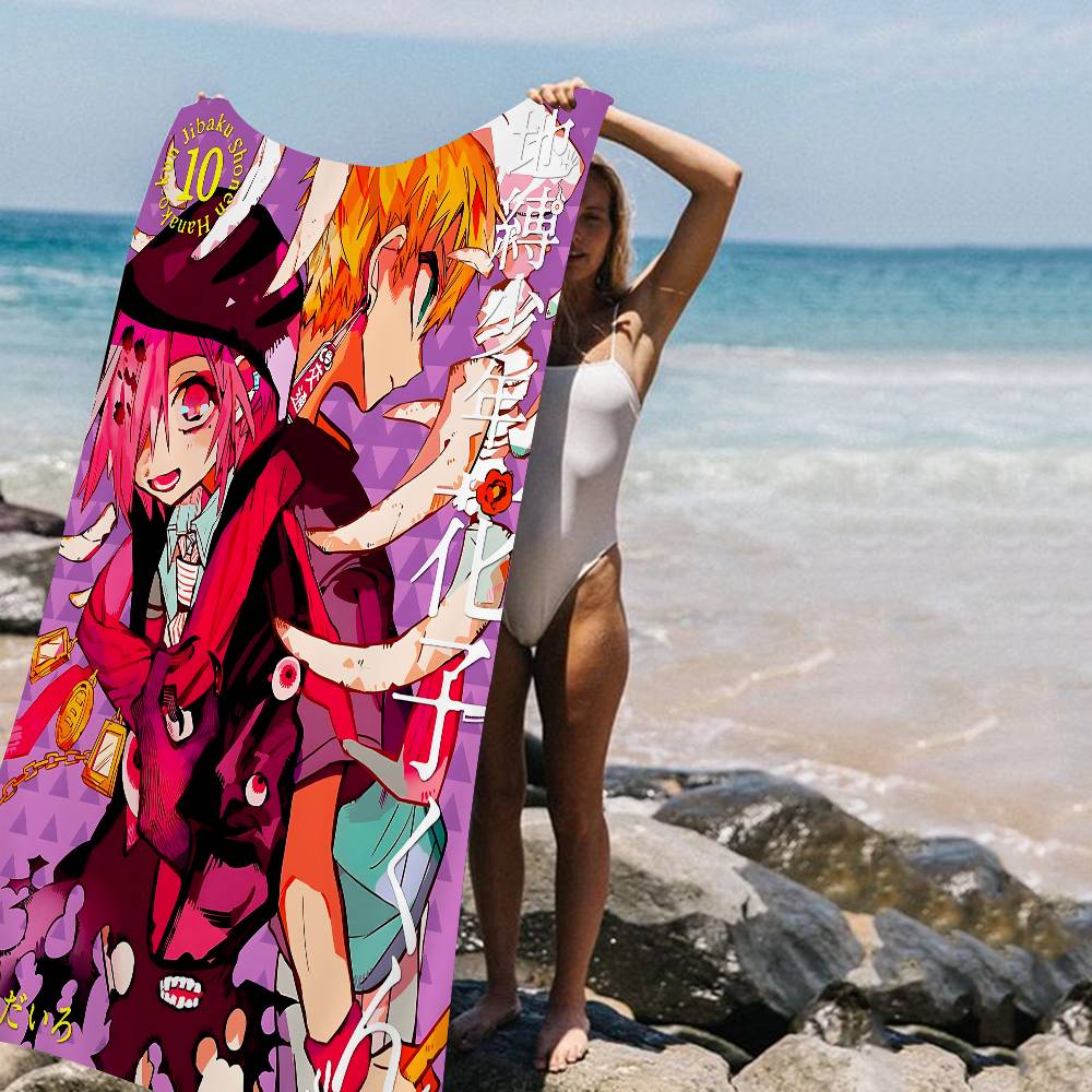 Anime Toilet Bound Hanako Kun Microfiber Printed Beach Towel Mountain Climbing Yoga Beach Swimming Running Absorbent Soft Towel