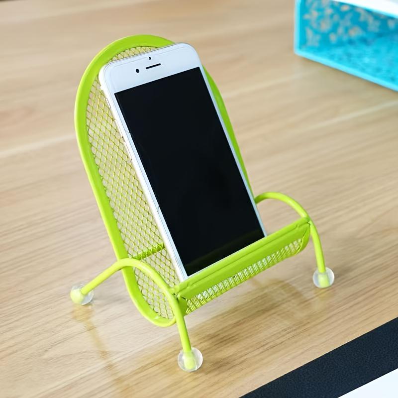 

1PC Creative Mobile Phone Holder, Desktop Lazy Holder, Cute Chair Shape, Stable and Weighted Design, Bedside Mobile Phone Holder.