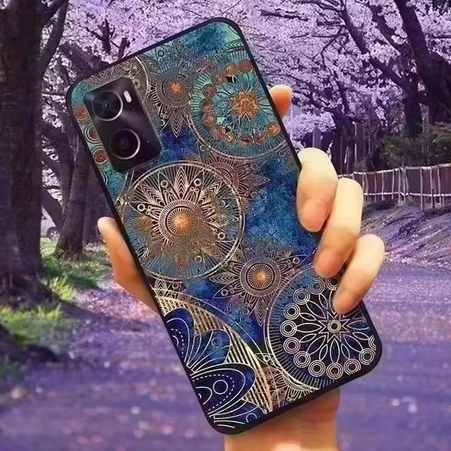 For Vivo Y33 / Y35 / Y36 Case 3D Flower Relief Silicone Emboss Back Covers for Vivo Y36 4G Case VivoY36 Printed Soft Cartoon