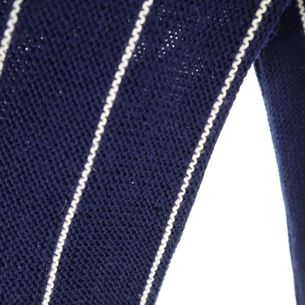 CHEMISE LACOSTE 70s 80s Vintage Made in France Striped Pattern Long sleeve V neck sweater Men's Used