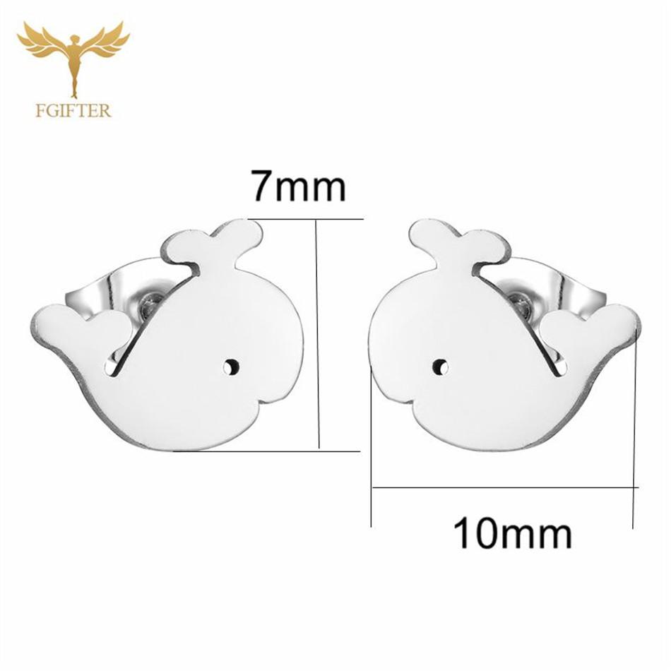 12 Pair Marine Animal Earrings for Women Sea Turtle Shell Starfish Dolphin Penguin Fish Stainless Steel Ear Studs Summer Zircon