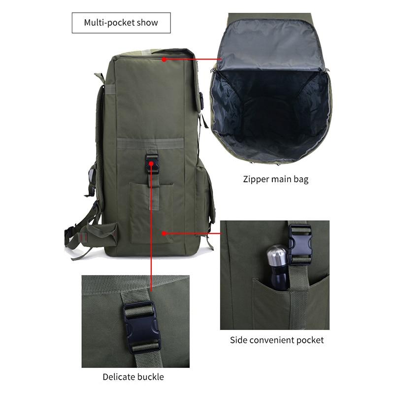 110L 130L Men Hiking Bag Camping Backpack Large Army Outdoor Climbing Trekking Travel Rucksack Tactical Bags Luggage Bag XA860WA