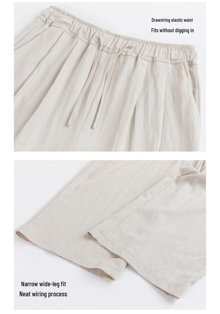 Maternity Wide-Leg Pants - Spring/Summer 2026 Style, Lightweight, No-Tight Belly Design, Long Trousers