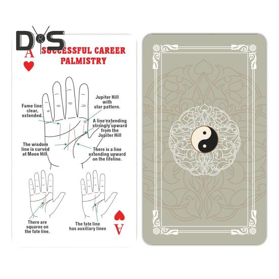 Palmistry Fortune Telling Playing Cards Palmology Theme Fortune-Telling Deck Palm Reading Tarot Cards
