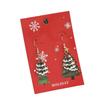 New earrings women's Christmas tree stud earrings pentagram alloy earrings Christmas ear hooks