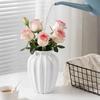 New Chinese Style Decorative White Plastic Flower Vase for Artificial or Real Flowers