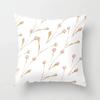 Yellow Plant Flower Decorative Cushion Cover Polyester Throw Pillow Cover Pillowcase For Sofa Home Decor 45X45Cm Fundas De Cojin