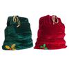 Santa Claus Bag Velvet Christmas Bag Reusable Xmas Decorations Storage Bag
