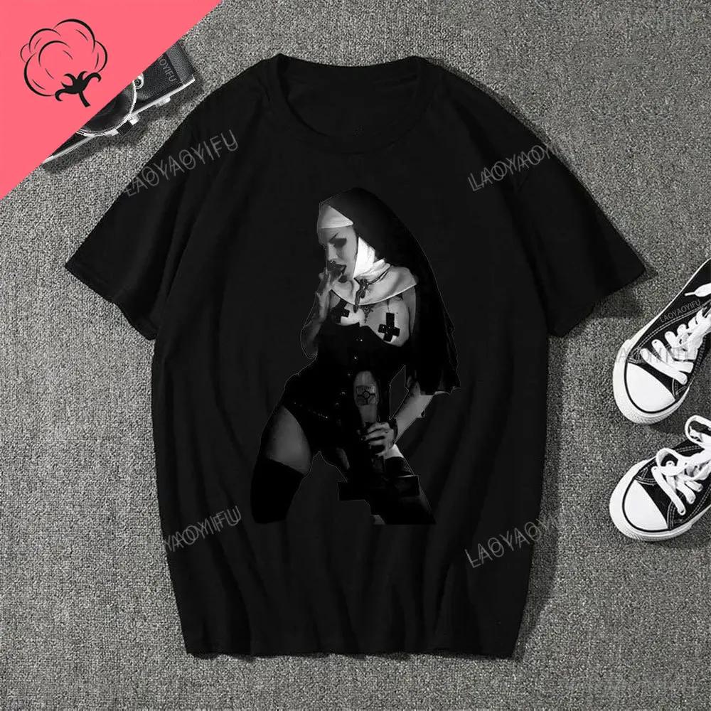 Seksowna Dziewczyna Print Hentai Męska 100% Bawełna Religijna Koszulka Ubrania Harajuku Streetwear Koszulka Unisex Letnia Damska Męska Góra