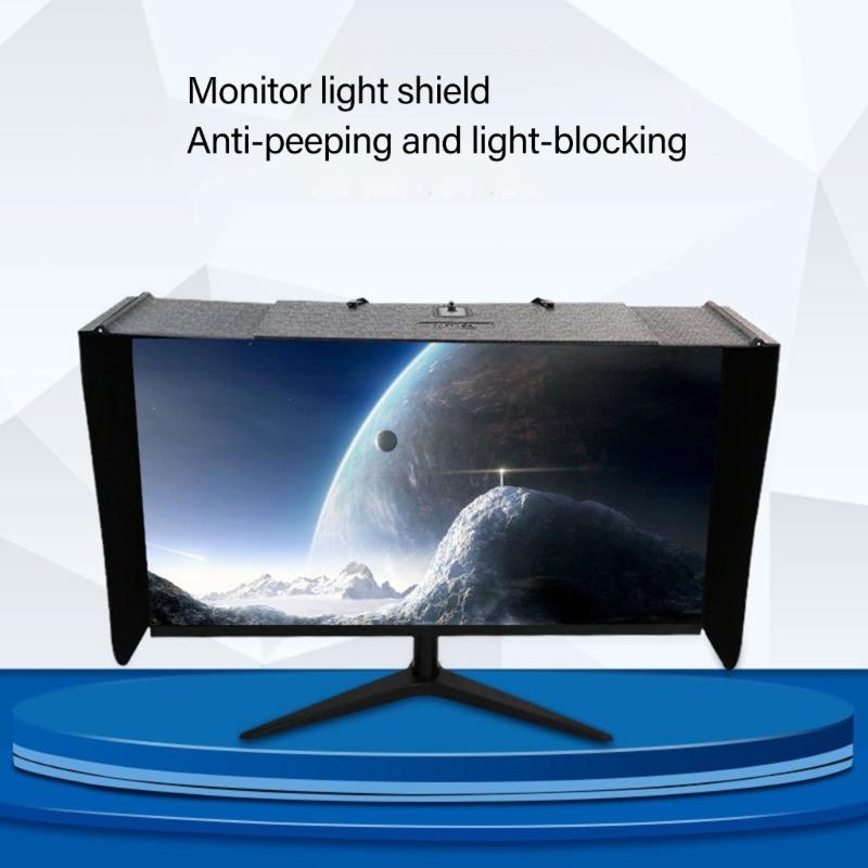 27inch LCD LED Video Monitor Hood Sunshade Sunhood Monitor Frame Computer Monitor Sunshade Desktop Protective Hood