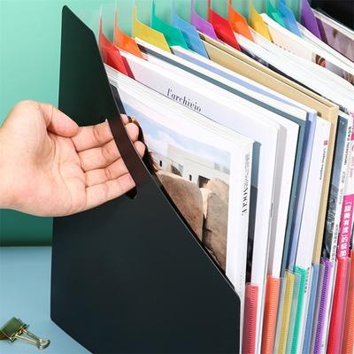 Vertical File Folder Accordian Expanding File Organizer Filing Box Multicolored Paper/Bill/Receipt/Document  A4 Sorting Folder