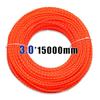3.0mm x 15m nylon lawnmower, rope brush cutter, cutting thread, lawnmower accessory