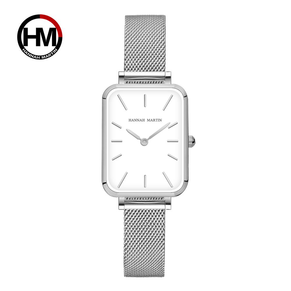Japanese Movement Retro Square Dial Waterproof Women's Watch - Light Luxury, Fashionable, Casual Design