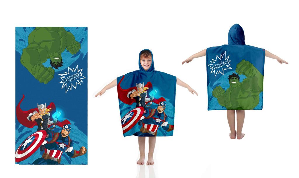 AVENGERS PONCHO Hooded Bath Towel