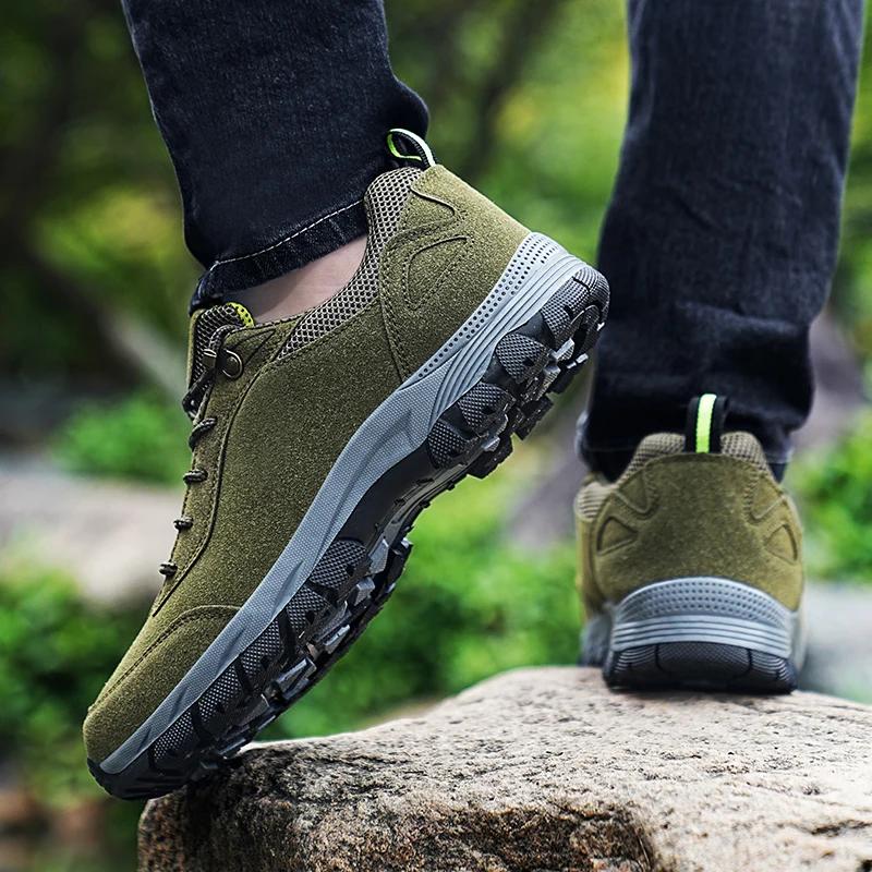fashion Spring Men's Mountaineering Shoes Anti Slip Platform Casual Sneakers Travel Shoes Tenis Masculino Luxury Fashion Hiking Shoes