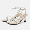 Fashion 2025 Summer Women's Sandals New Open Toe High-heeled Sandal Shoes with Buckle Simple Elegant Stiletto