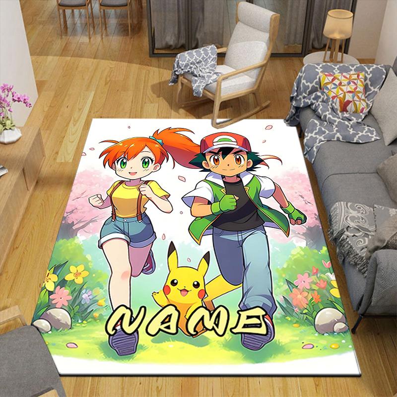 Custom 1Pc Adventure Pikachu Rug Office Carpet Indoor Outdoor Entrance Doormat Nonslip Soft And Comfortable Living Room D2915211
