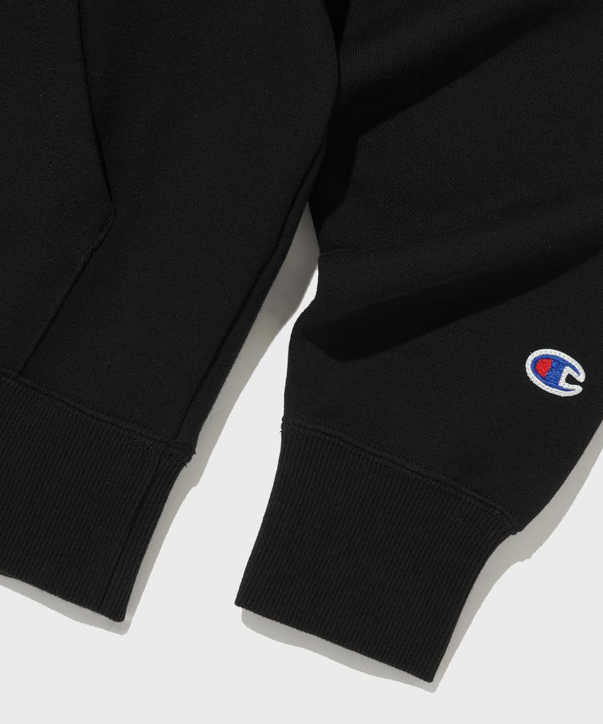 C Logo Hoodie Black