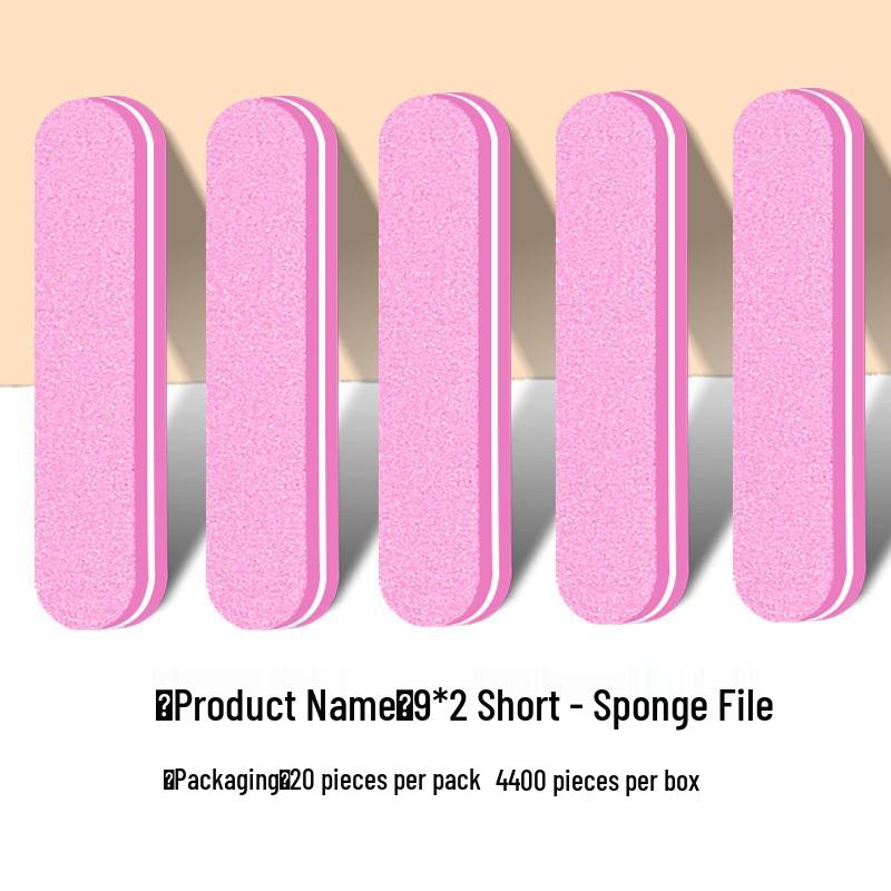 9cm Mini Double-Sided Nail File for Shaping and Polishing Acrylic Nails