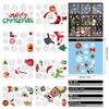 Christmas Static Cling Window Stickers Colorful Christmas Tree Decals Home Office Shop Window Decor Holiday Festival Atmosphere