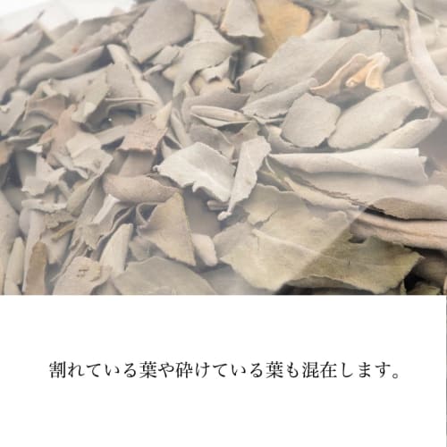 GOLD STONE Crushed White Sage, Unsorted, B-Grade, 50g, Pesticide-Free, California-Grown