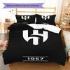 Al-Hilal Saudi FC Pattern Bedding,Quilt Set Quilt Cover Pillowcase Home Birthday Gift(1 * duvet cover + 2 * pillowcase, without core)