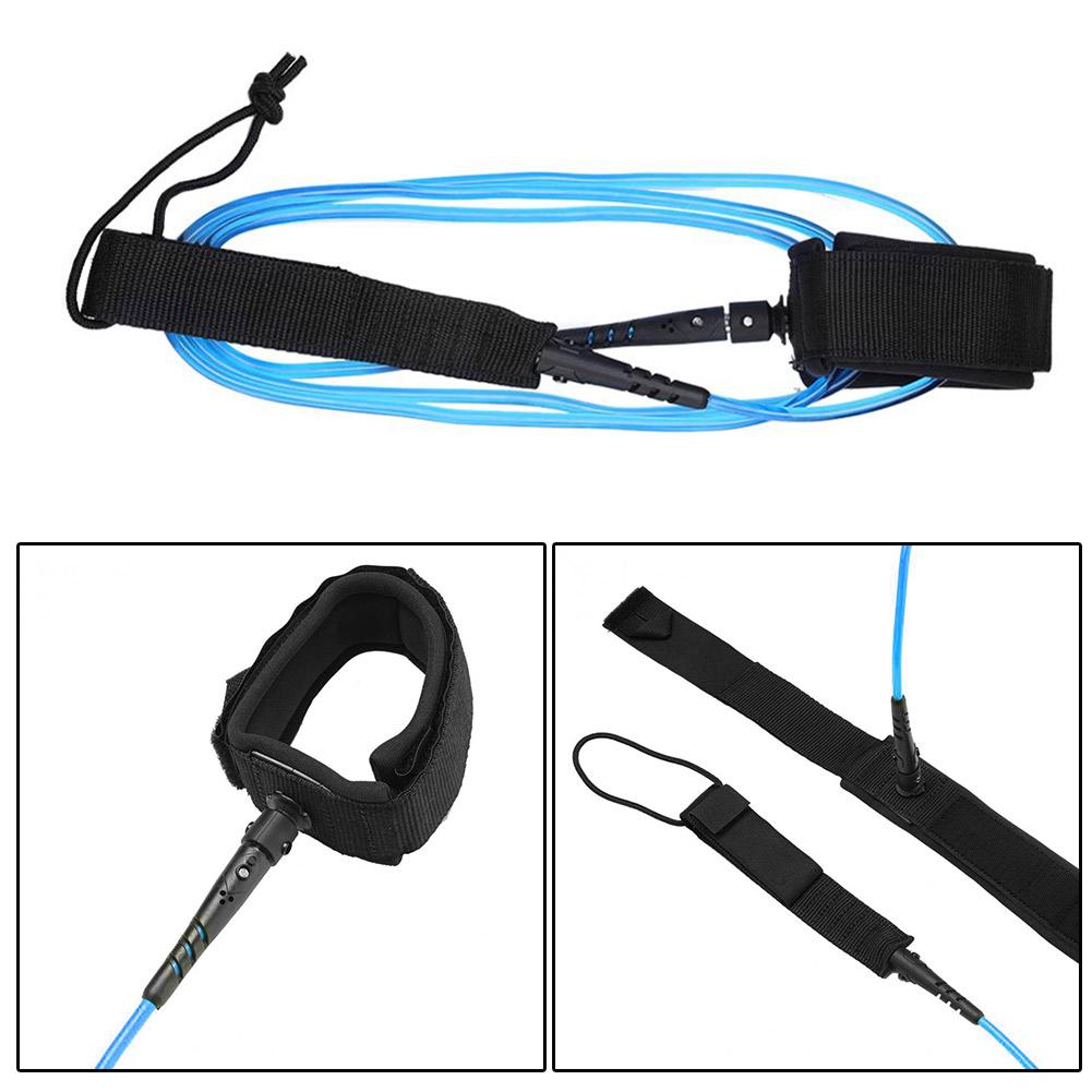 6ft Surfboard Ankle Leash Surfing Surfboard Longboard Safety Elastic Leg Rope