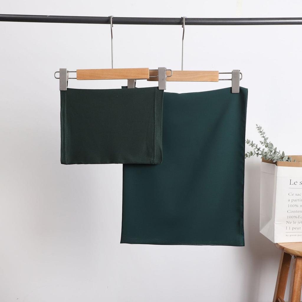 2 Piece Set Chiffon Hijab Matching Undercap Chiffon Scarf with Matching Underscarf Shawls Scarves Head Scarf Headwraps for Women