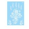 White Lace Arm flower Waterproof Body Art Temporary Tattoos Henna Stickers Tattoo Sticker Simulated