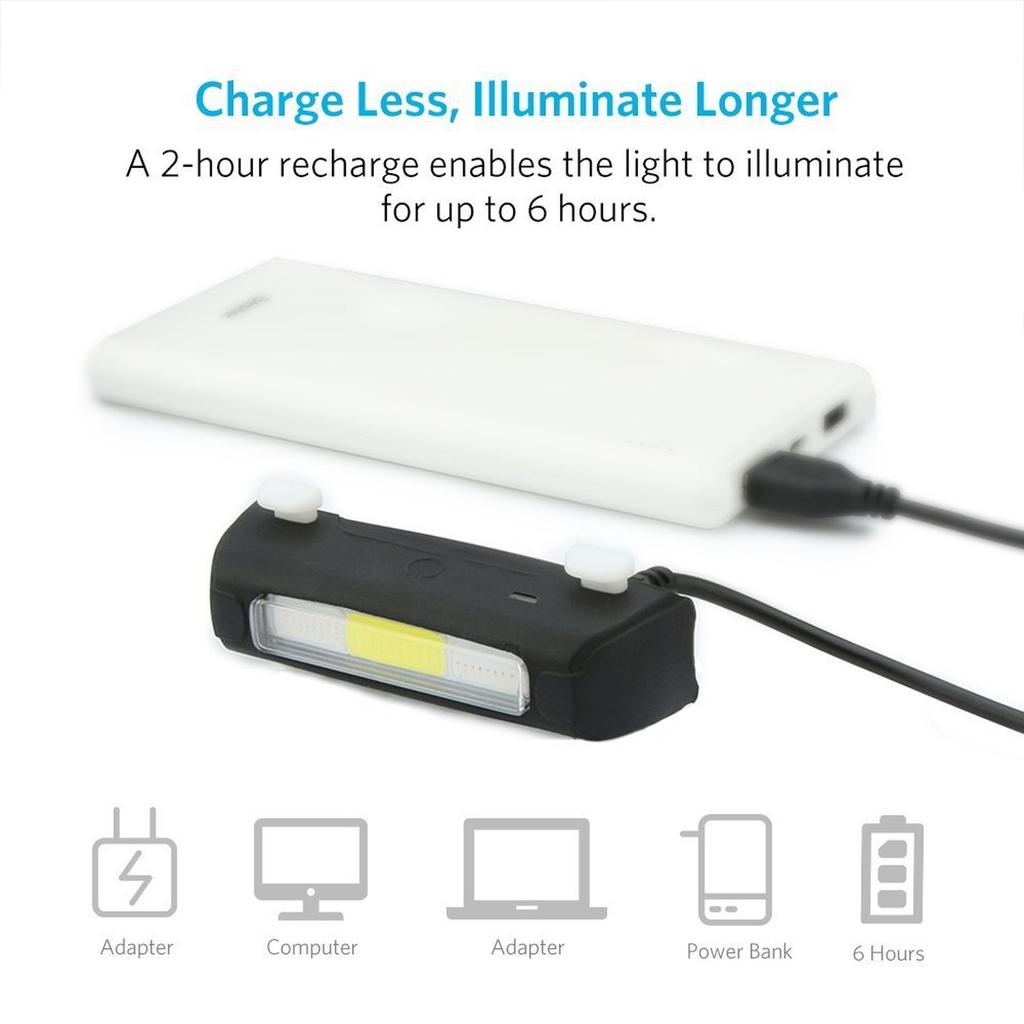 Tricolor 7 Modes Light  Rear Light  Bike Light COB USB Rechargeable  Bike Taillights For Cycling Safety