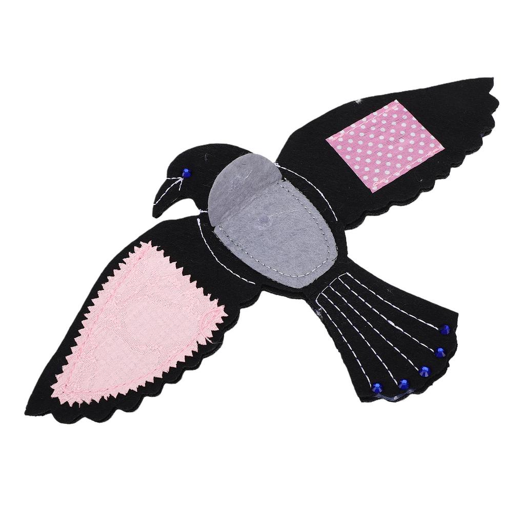 Crow Themed Sewing Organizer Hand Embroidered Ornament Creative Home Decor Crow Sewing Accessories Storage