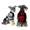 Dog clothes dopamine pet clothes thickened warm dog fleece classic plaid teddy fight dog clothes