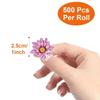 500Pcs/Roll Vivid Butterfly Flowers Stickers 2.5cm/1.0inch Diy Decals Decor Use To Adorn Gifts Notebook Kettle Phone Seal Labels