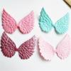 10PCS Glitter Fabric Cute Angel Wings Artificial Leather Appliques DIY Hair Accessories Decor Craft Gift for Anniversary