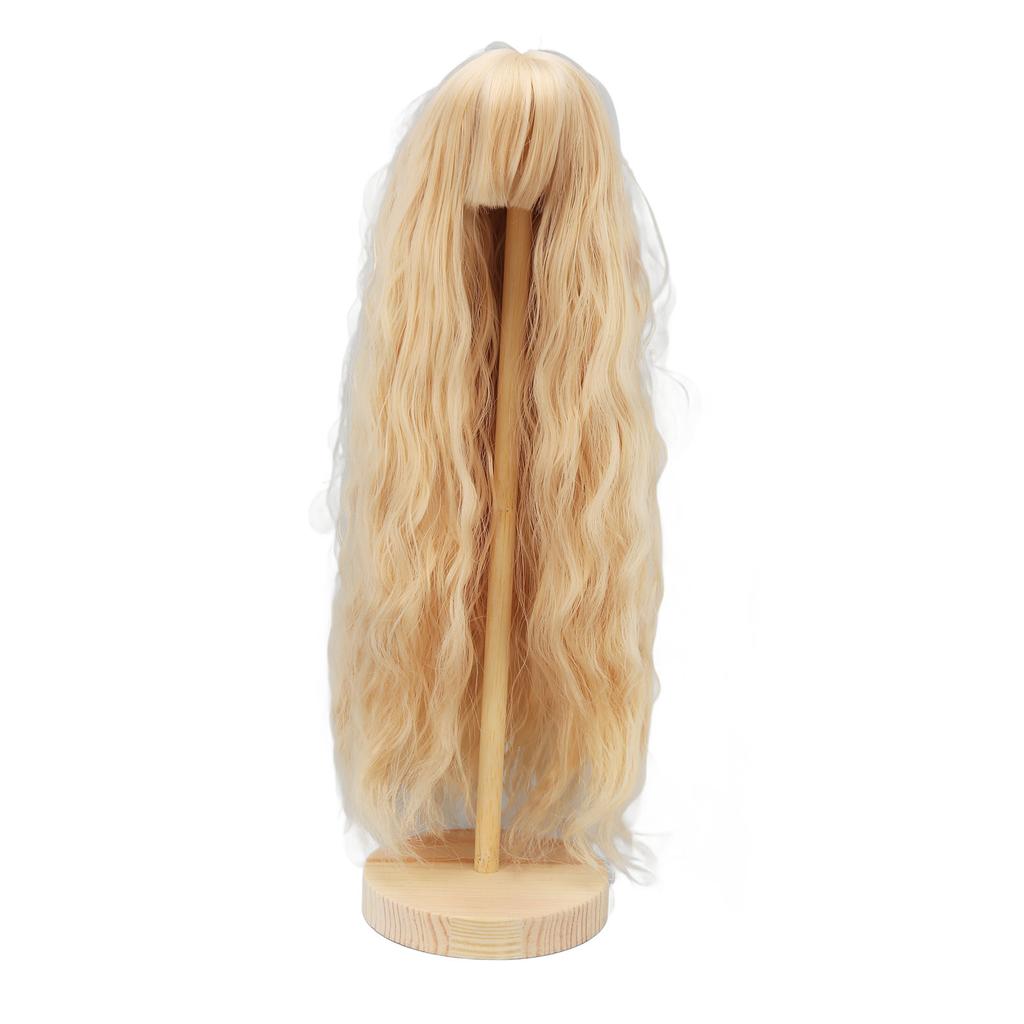 Doll Hair Wig High Temperature Wire Hair 1Celsius3 Wavy Doll Replacement Wig for 8.3‑9.4in Doll