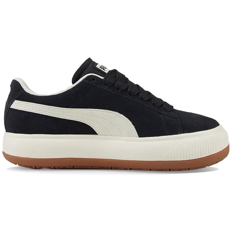 PUMA Suede Mayu Up Sneakers Black / White Women's (Unisex) Skate Shoes 381650 05