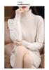 Women's Mink Velvet High Neck Knit Dress