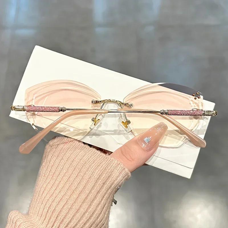 New High Quality Luxury Reading Glasses Women Elegance Butterfly Without Border Diamond Presbyopia Eyewear Diopter 0 To +4.0