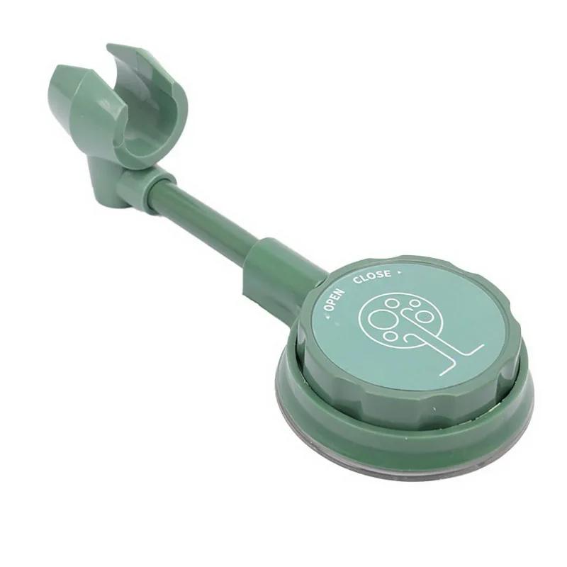 

1 шт. держатель для душа на присоске, регулируемый держатель для душевой лейки, универсальный кронштейн для ванной комнаты, подставка для насадки, вращение на 360° без проколов светло-зеленый