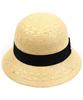 Yunibeosyeolkemiseuteuli Sv Modern Summer Raffia Cloche Hat Summer Fedora