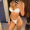 Bikini brazilian cu sârmă șifonată Costum de baie pentru femei Costum de baie pentru femei Set de bikini din două piese Costum de baie pentru baie Swim Lady