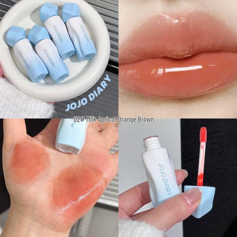

Blue Dawn Long-Lasting Lip Glaze: Natural, Moisturizing, Nourishing Gloss for Plump, Stain-Resistant Lips with Watery Mirror Finish.