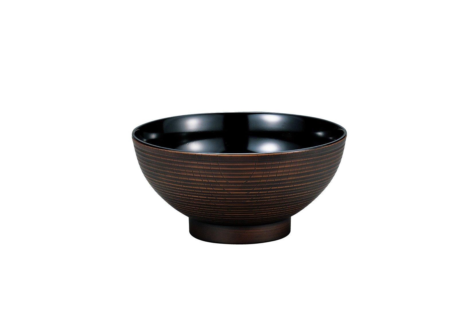 

Tatsumiya Senjiki Noodle Tochigi Wood 55372 Bowl, Grain, Size Approx. 17.6 H8.5,
