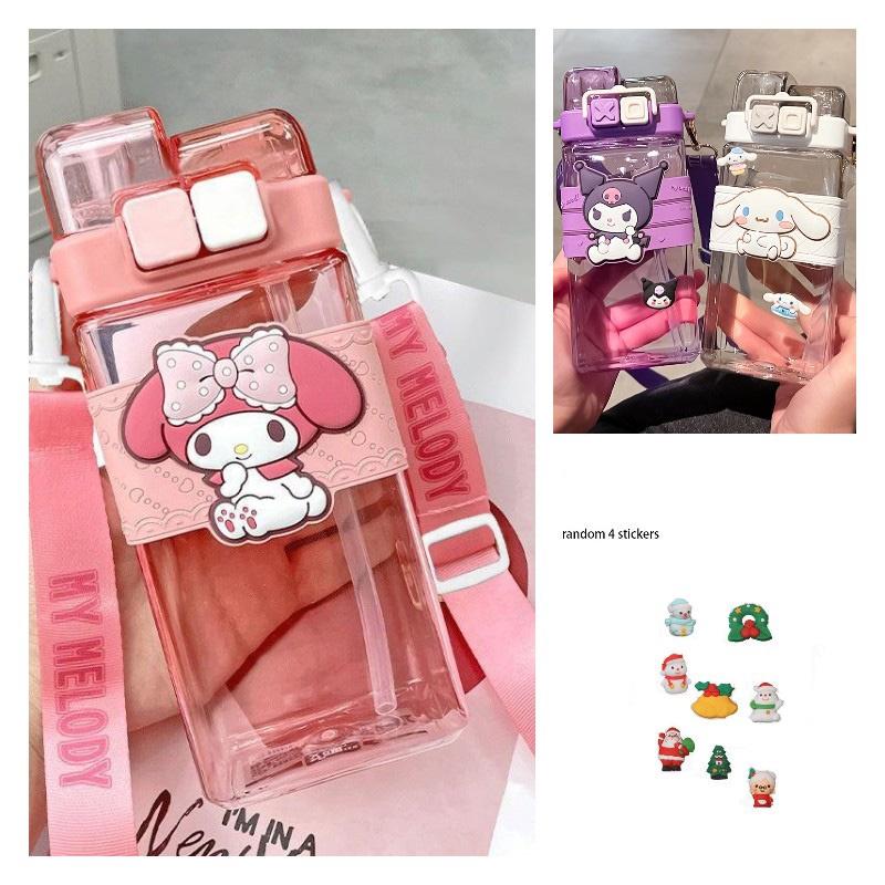 Wysokiej jakości butelka na wodę dla dzieci Kuroko na lato z pięknym wzorem i podwójną słomką